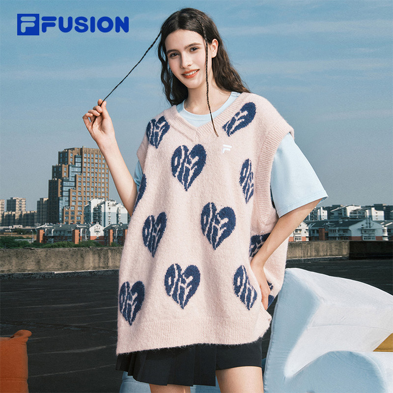 FILA斐乐中性短袖编织衫