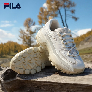 2025春季 跑步鞋 新款 增高老爹鞋 年轮 轻便厚底运动鞋 FILA斐乐女鞋