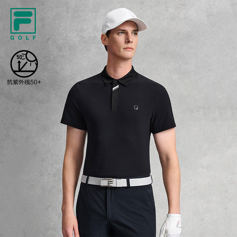 FILA 斐乐官方男子针织短袖POLO衫2026夏新款高尔夫运动