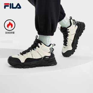 FILA 斐乐官方女鞋加绒保暖休闲鞋复古运动鞋时尚冬季新款满天星