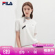 2024夏季 斐乐官方女子编织衫 新款 上衣 FILA 休闲简约基础短袖 时尚