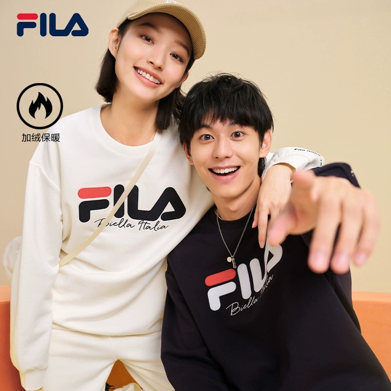 FILA斐乐情侣针织套头衫卫衣
