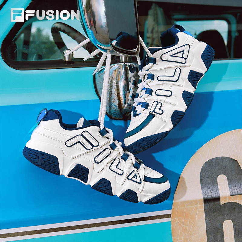 多彩面包鞋丨FILA FUSION斐乐潮牌男鞋复古厚底老爹鞋男士运动鞋