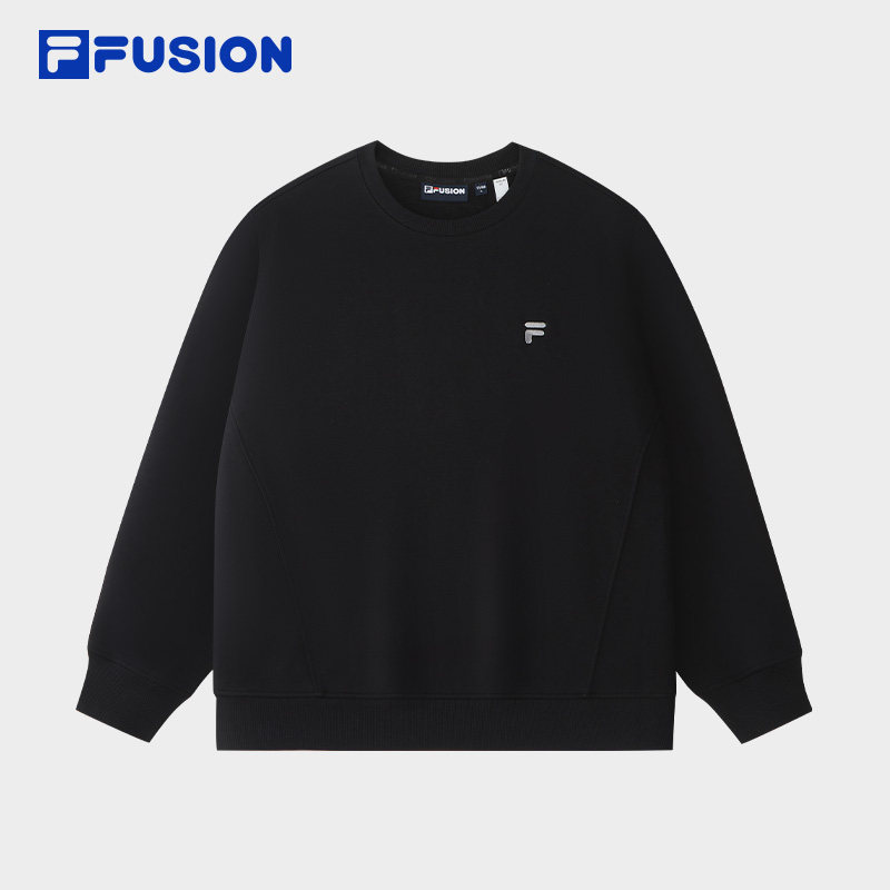 FILA FUSION斐乐潮牌基础套头卫衣26冬新款男子通勤百搭针织上衣