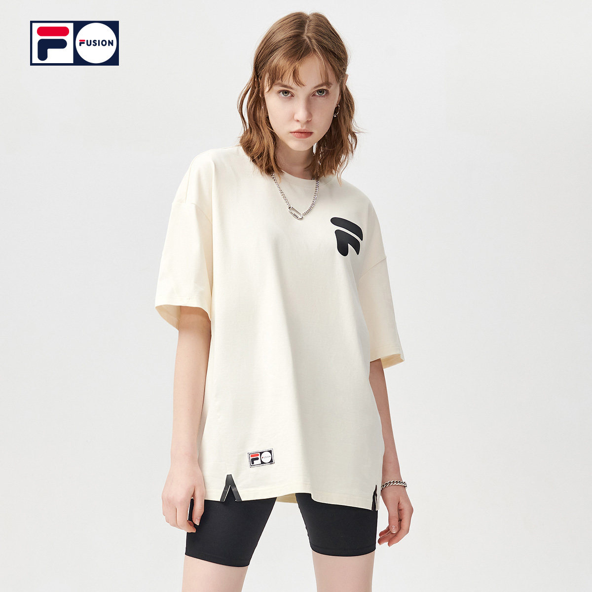 FILA FUSION斐乐潮牌时尚百搭情侣短袖T恤夏季新款潮上衣T恤男女,运动服/休闲服装,运动T恤,淘宝优惠券,粉丝福利购,淘宝优惠卷
