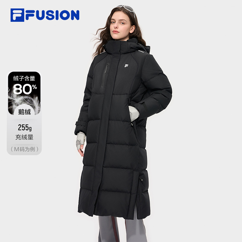 FILAFUSION斐乐女士长款羽绒服