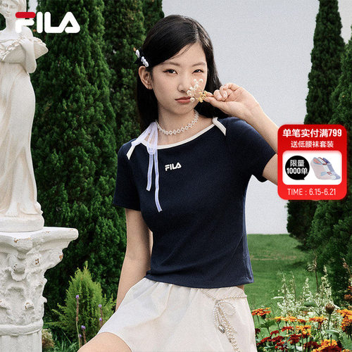 FILA斐乐女子针织短袖衫