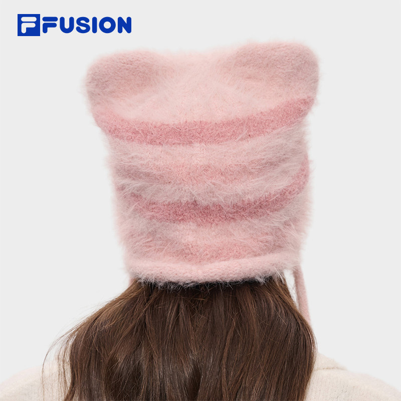 斐乐考拉帽丨FILA FUSION潮牌可爱针织帽26冬新款女帽保暖毛线帽