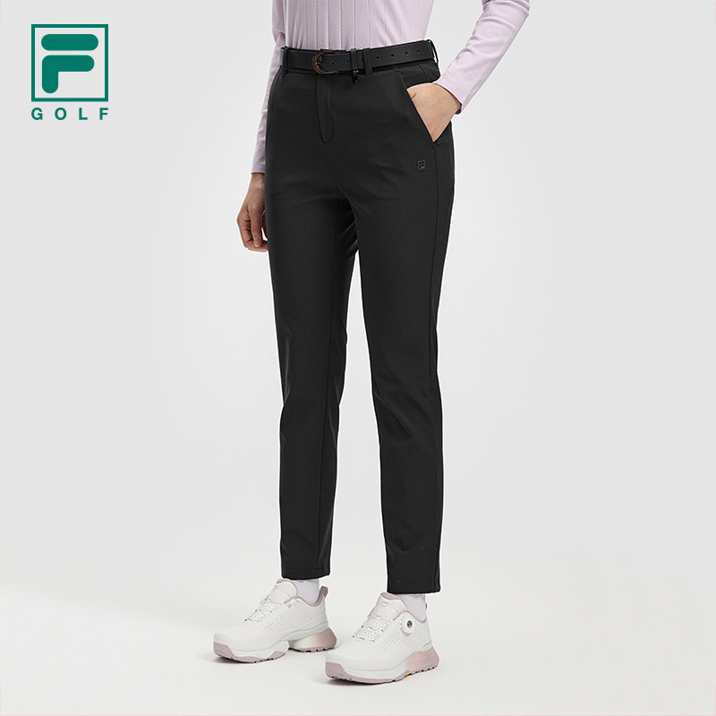 FILA 斐乐官方女士梭织长裤2026春新款高尔夫运动基础百搭直口裤,运动服/休闲服装,运动长裤,淘宝优惠券,粉丝福利购,淘宝优惠卷