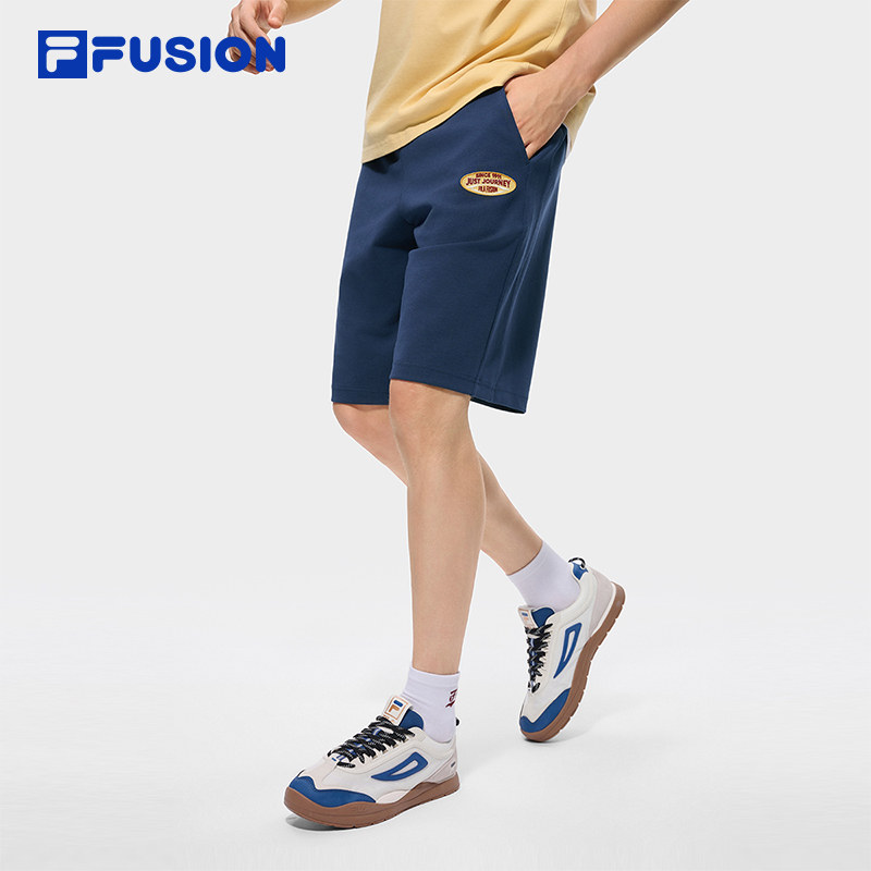 FILA FUSION斐乐潮牌针织五分裤26秋季新款男裤子休闲宽松短裤