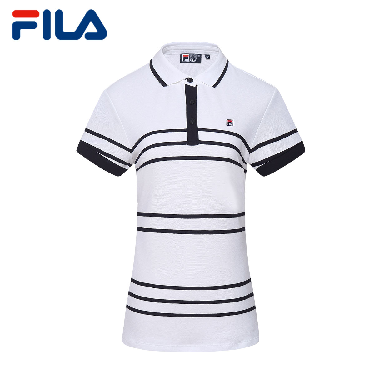 Polo sport femme FILA en coton - Ref 556036 Image 2