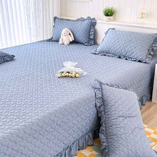 支持定制纯棉榻榻米三件套全棉农村单件大炕盖绗缝夹棉被套床单