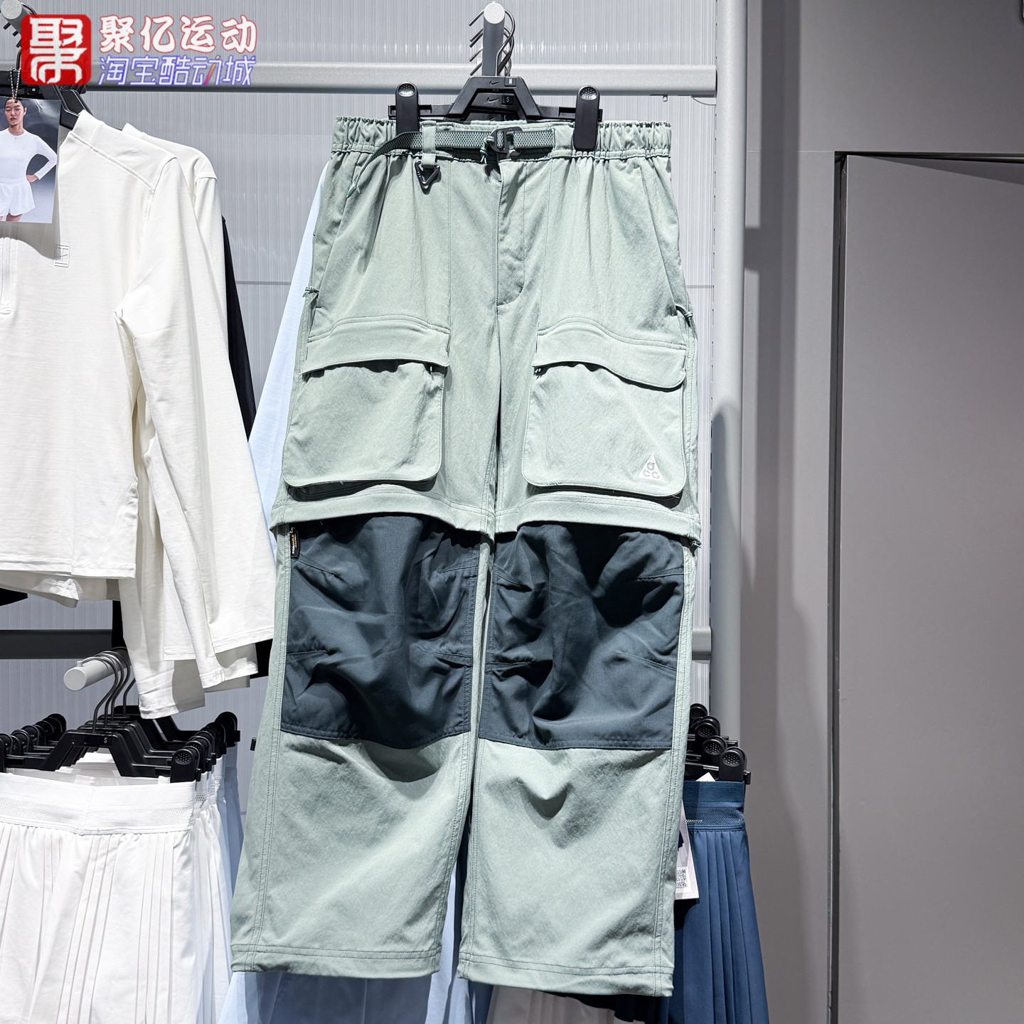 Nike耐克男子防晒拒水宽松可拆卸拉链工装长裤2026冬季HV0592-364