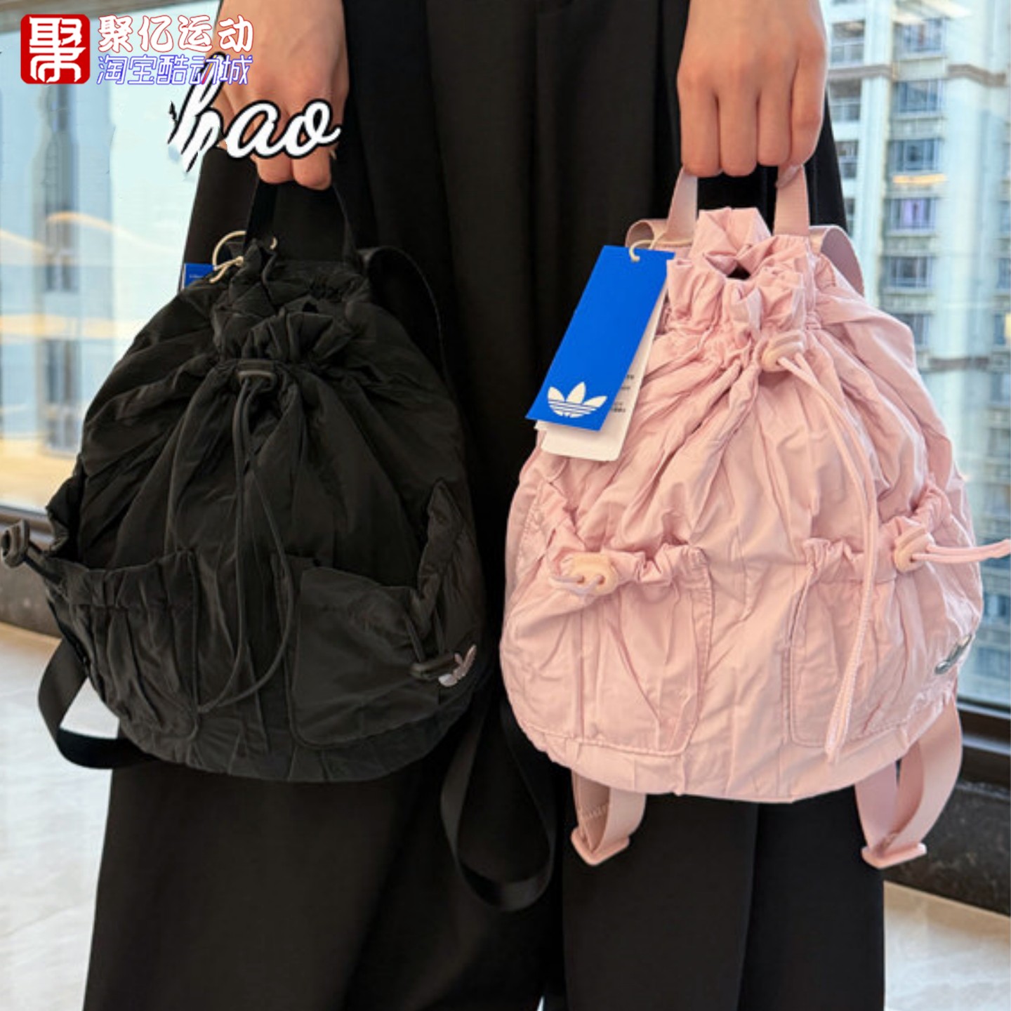 阿迪达斯男女户外大容量双肩背包