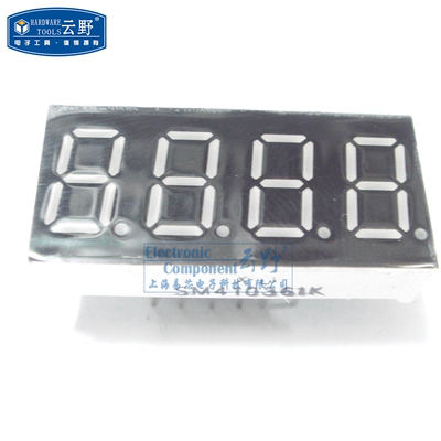 数码管SM410361D3B 共阳红色7段4位12脚3x14x07mm