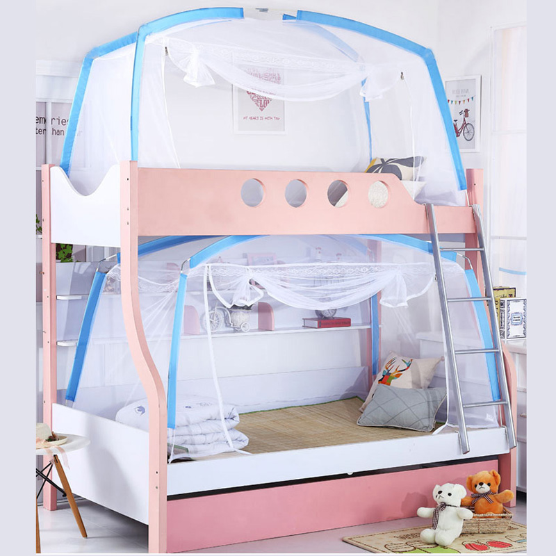 3门学生双层子母床蒙古包蚊帐