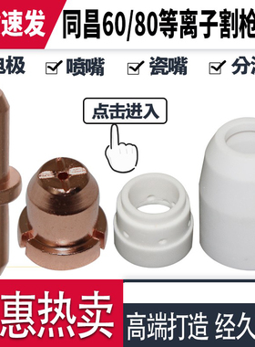 LGK63等离子切割机割枪割嘴同昌80A枪头喷嘴TC100铪丝电极割咀