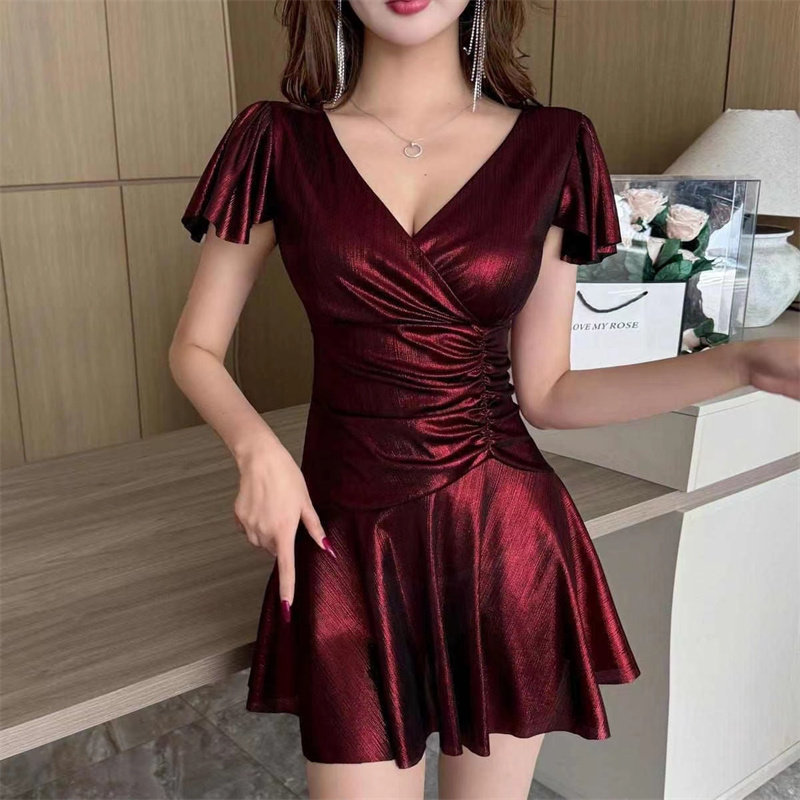 酒店KTV公主裙夜场性感连衣裙显瘦足浴技师工作服夜店夜总会工衣