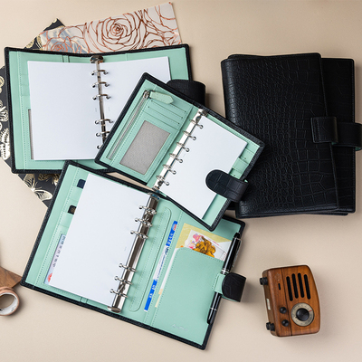 真皮双面头层牛皮活页笔记本