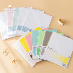 doki自制活页基础内芯手帐本笔记本子替芯HBWA5替芯方方子A6内芯