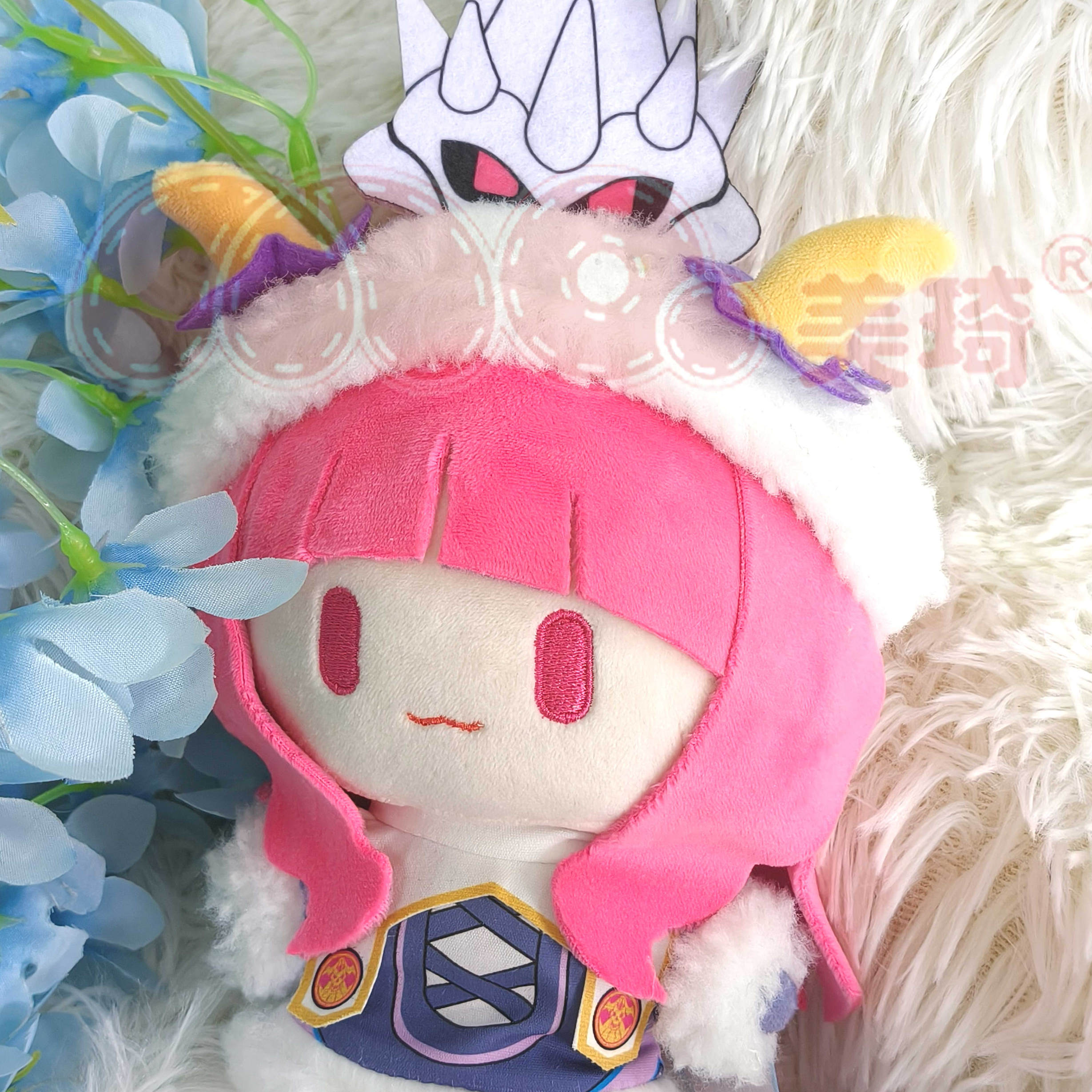 美琦动漫战队豪兽者慈爱的花束豪兽狮同人周边棉花娃娃顶宝挂件