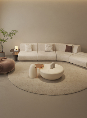 2025年新款意大利poliform意式极简异形奶油风诧寂风客厅沙发品牌