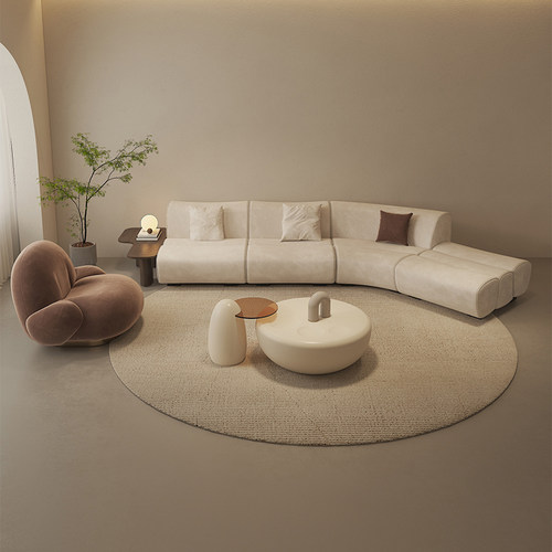 粤府简约风创意设计模块竹节沙发