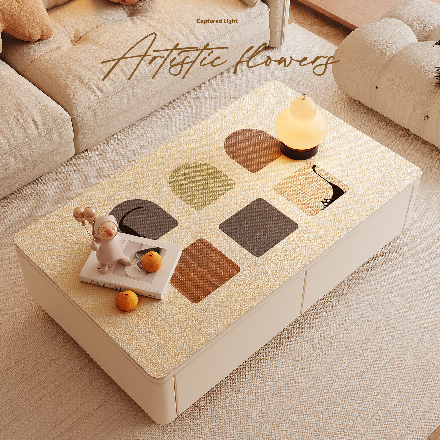 骏仔客厅防水防油茶几垫