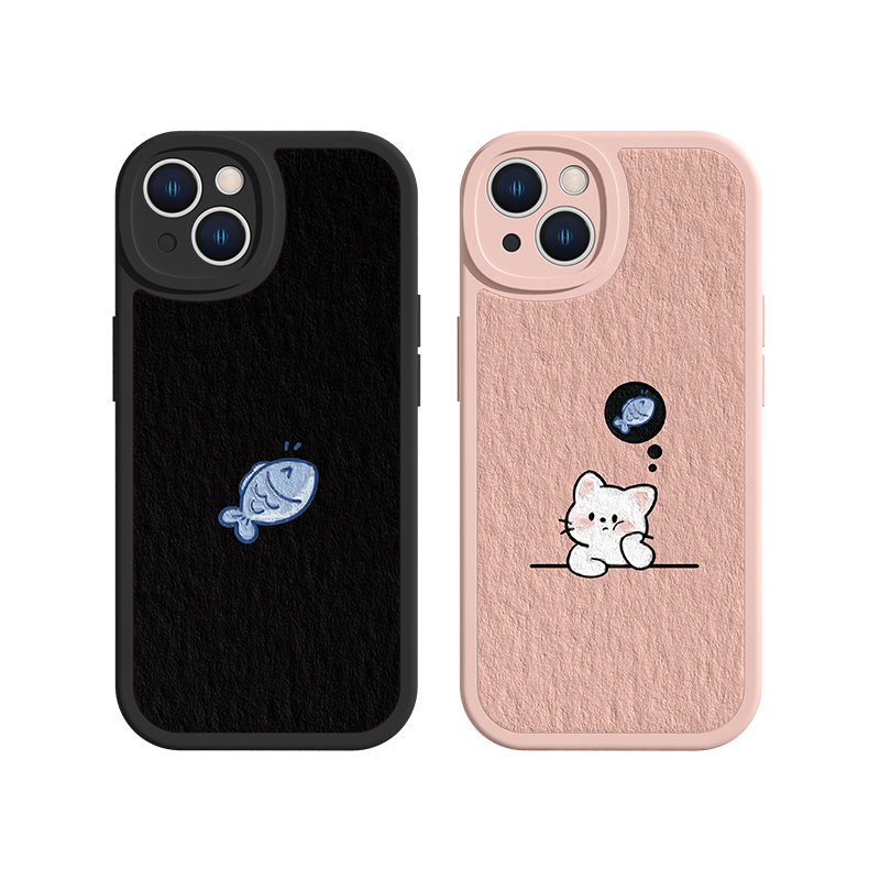 适用苹果16plus/17手机壳iPhone15猫咪14proi情侣12promax可爱13pro小鱼11创意xsmax