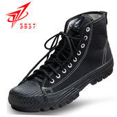 户外登山鞋 正品 劳保帆布训练胶鞋 男高帮黑色耐磨军训鞋 3537解放鞋