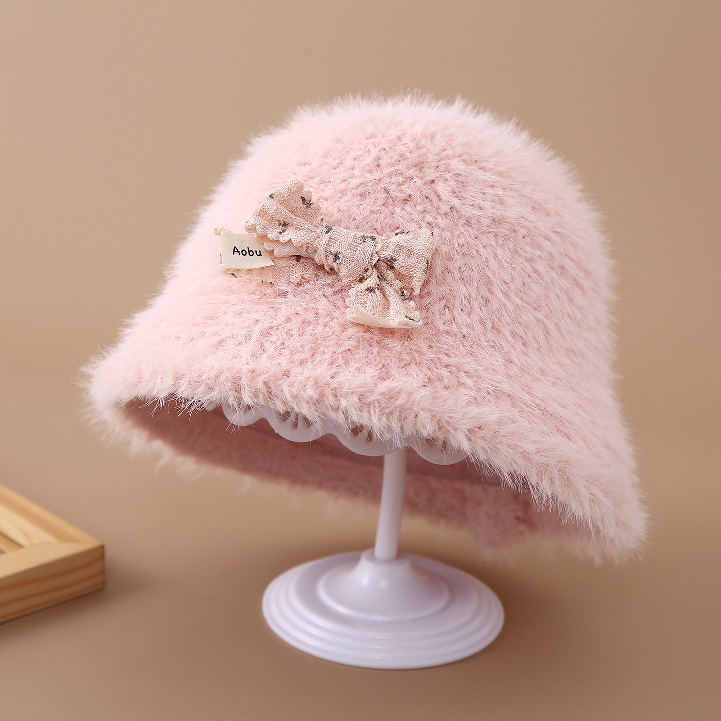 儿童帽子秋冬款女宝宝可爱渔夫帽