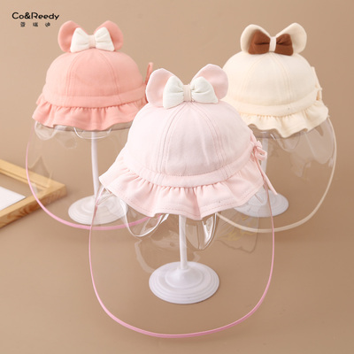 新生宝宝防飞沫面罩婴儿挡风帽