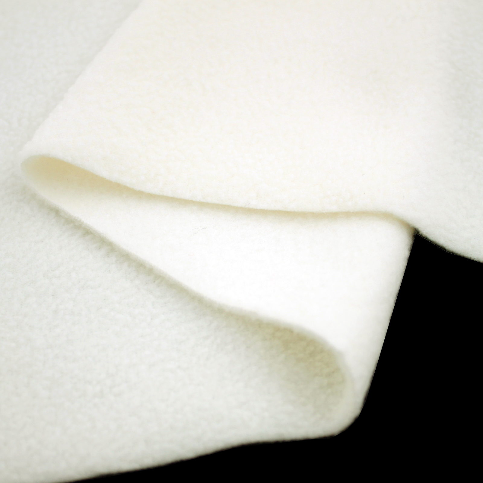 奶白色摇粒绒布料服装DIY公仔布