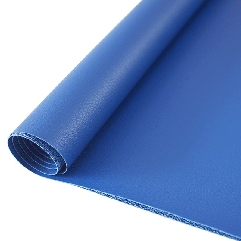 半米价 宝蓝色pvc人造革皮革面料pu皮软硬包背景墙仿真皮软包翻新