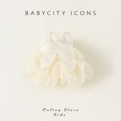 贝贝城纯色甜美蓬蓬裙