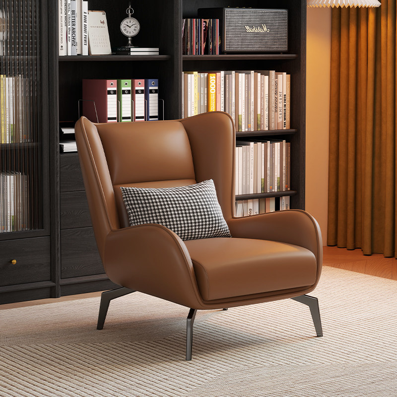 单人沙发意式极简客厅沙发椅轻奢休闲 老虎椅设计师躺椅懒人靠背,住宅家具,沙发椅,淘宝优惠券,粉丝福利购,淘宝优惠卷