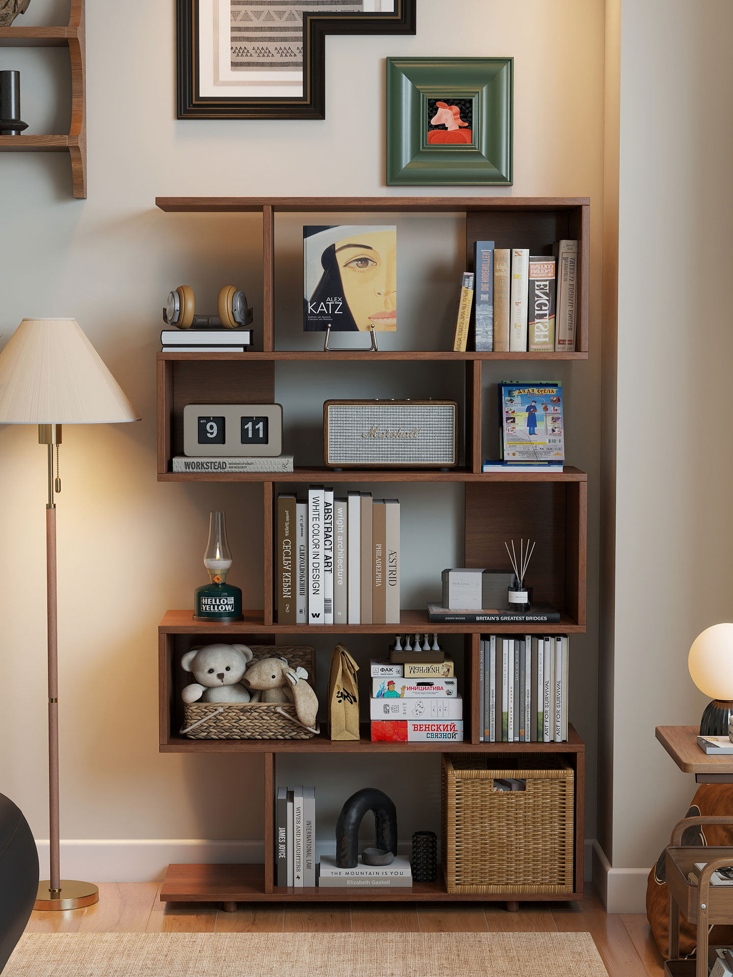 全实木整墙书架客厅靠墙落地书柜阳台满墙置物柜博古架多层展示架,住宅家具,书架,淘宝优惠券,粉丝福利购,淘宝优惠卷