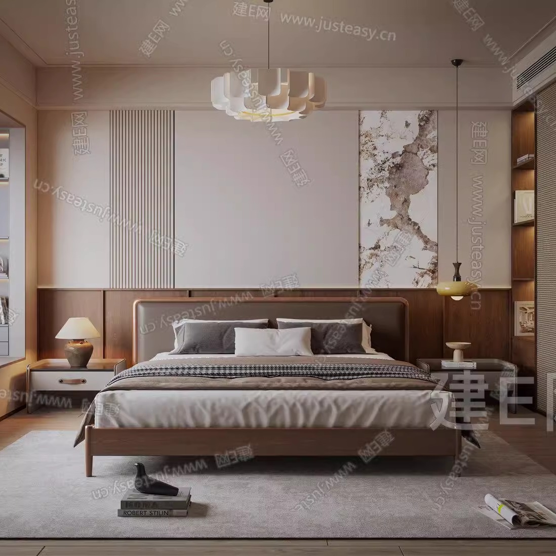 木林世家寂风民宿双人床1.8/1.5m