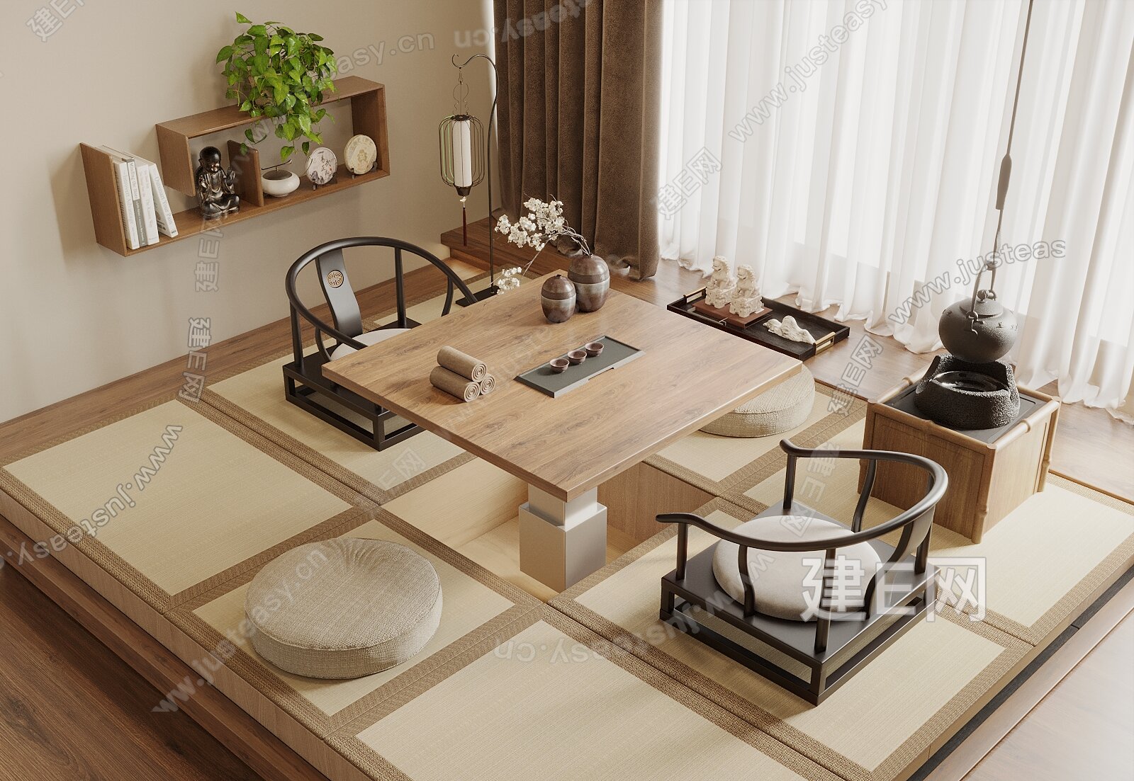 木林世家实木茶桌椅组合现代简约轻奢家用小户型茶桌椅家具