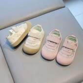 小童稳步女童帆布鞋 儿童运动鞋 碎花软底宝宝鞋 春秋新款 婴幼儿步鞋