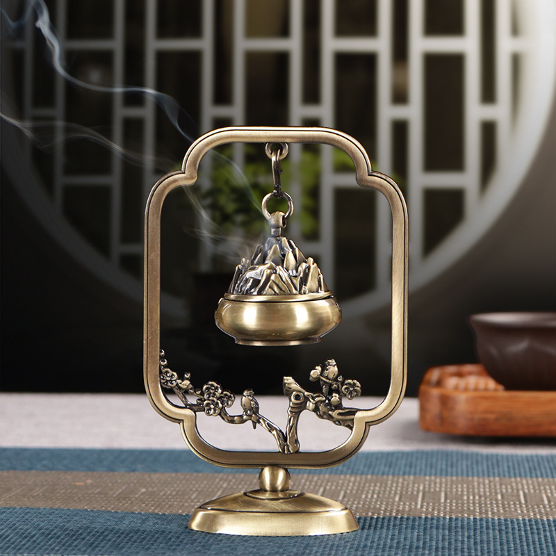 鹅梨帐中香祥云香香薰熏香檀香沉香盘香熏家用卧室内持久香炉薰炉