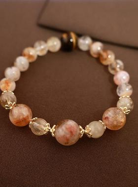 金发晶黄塔晶转运转运珠手串手链