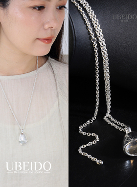 2025新款松果琉璃吊坠项链毛衣链