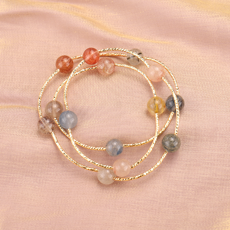 2020新款多宝石天然水晶手链多层草莓晶月光石招桃花手串小众设计,饰品/流行首饰/时尚饰品新,手饰/手串,淘宝优惠券,粉丝福利购,淘宝优惠卷