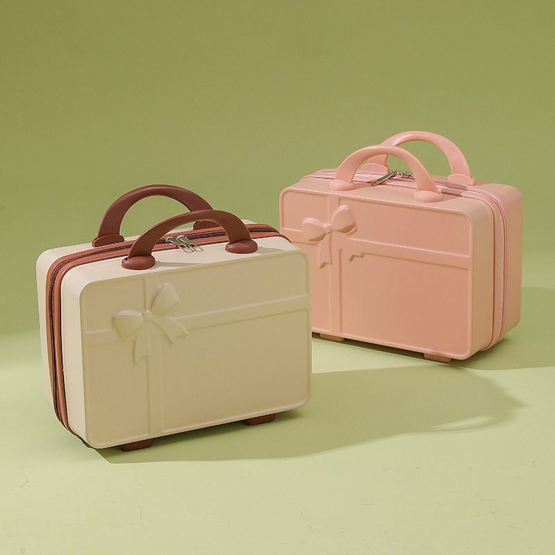 复古化妆箱14寸迷你手提箱子小行李箱伴手礼迷你密码箱旅行箱包厂