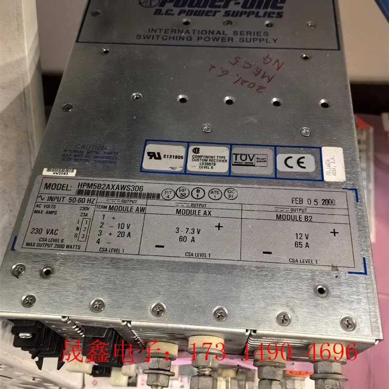 漂亮POWER-ONE电源HPM5系列半导体设备电源,议【询价产品】