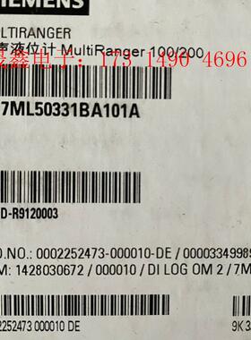 SIMENS超声波液位计7ML5033-1BA10-1A,原装原箱【询价产品】