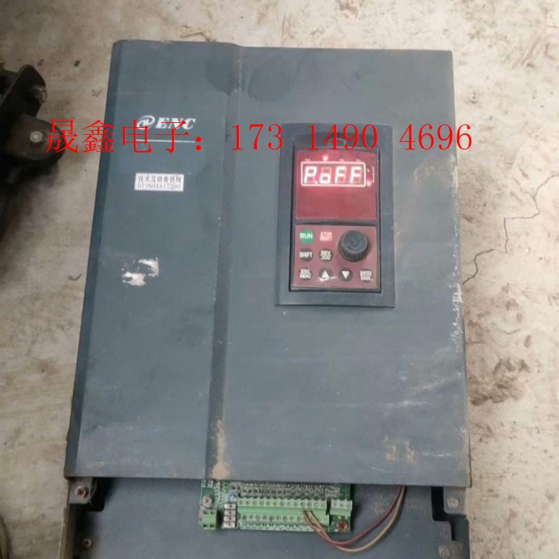 易能XEM-45重载变频器一台,缺下盖,正极线端子排烧【询价产品】