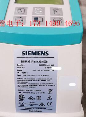 SIMENS流量计mag6000 7me6920-1AA10-1A【询价产品】