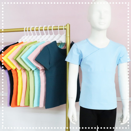 伊恋舞女童短袖舞蹈练功服套装夏